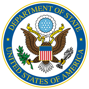 The seal of the U.S. State Department has an eagle with an olive branch and arrows in its talons.