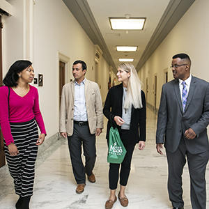 Students in the Captiol