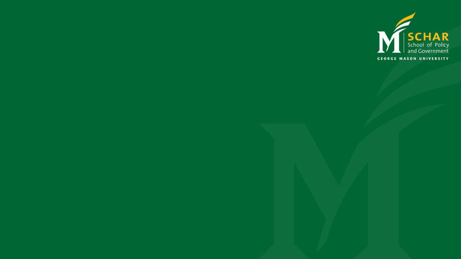 Schar School Zoom and WebEx background - green background with Schar logo