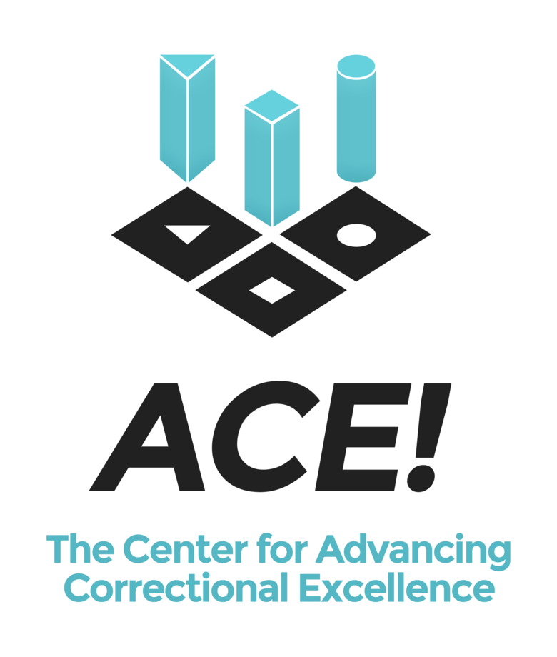 A graphic logo for ACE!