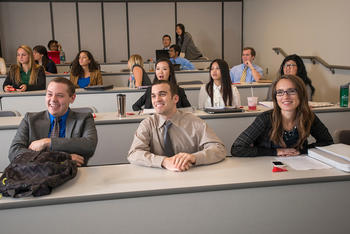 Photo of Schar School students in class
